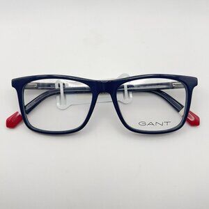 GANT GA3230 090 Eyeglass Frames Rectangle Mens Plastic Shiny Blue Red 54-16-145